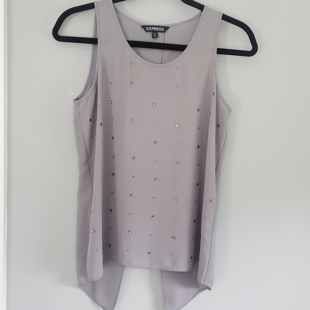 Express tank with rhinstones